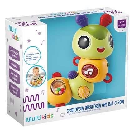 Brinquedo Centopéia Giratória com Luz e Som Multikids - BR2168 BR2168
