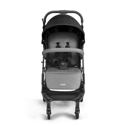 Carrinho Compacto 0-15 Kg Oppa Preto e Cinza Litet - BB465 BB465