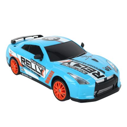 Carro de Corrida de Controle Remoto DriftX Azul - BR2416 BR2416