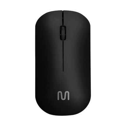 Mouse Sem Fio Slim Box Conexão Usb 1200dpi 3 Botões Preto Multi (Multilaser) - MO307 MO307