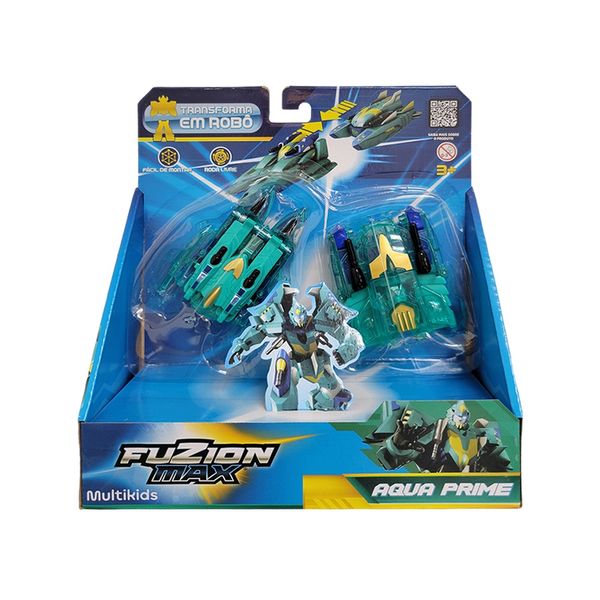 Carro Robô Fuzion Max Aqua Prime Transformável Multikids - BR2244OUT [Remanufaturado] BR2244OUT