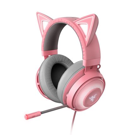Headset Kraken Kitty Chroma Quartz Razer - RZ0402980200R3X RZ0402980200R3X