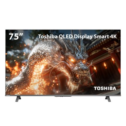 Smart TV QLED 75 4K Toshiba Google TV 4HDMI 2USB Wi-Fi TB062E