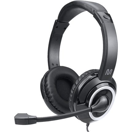 Headset com Fio HF700 Conexão P3 e USB Preto Multi - PH424 PH424