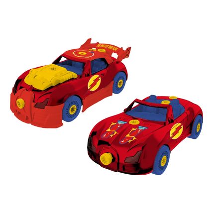 Carrinho de Brinquedo Flash 2 em 1 Turbo Tools Bugatti DC Multikids - BR2159 BR2159