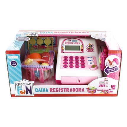 Caixa Registradora Rosa Com Luz e Som Creative Fun Multikids - BR387 BR387