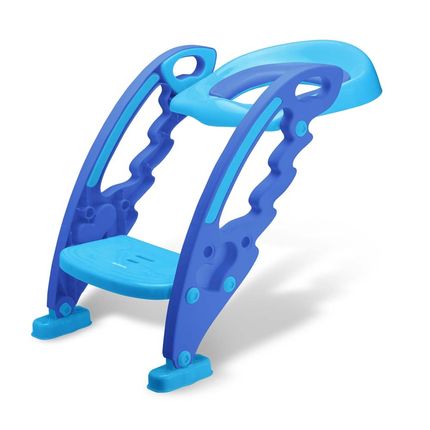 Redutor de Assento com Escada Step Potty Azul 18+M Multikids Baby - BB051 BB051