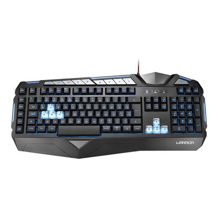 Teclado Gamer Warrior Morani com Teclas Macro LED - TC209 TC209