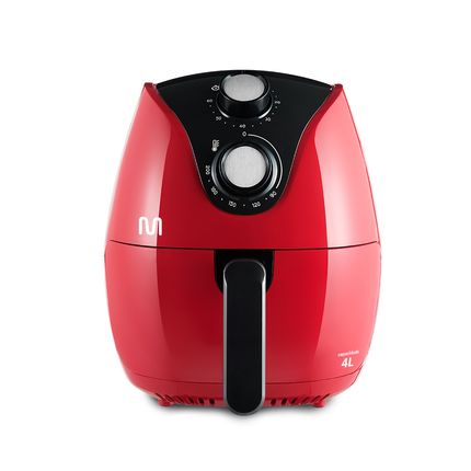 Air Fryer 4L Vermelha Grade removível e Timer 60min Temp até 200°C 127v Multi - GO203 GO203