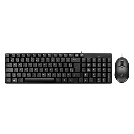 Teclado e Mouse com Fio Usb Cabo De 120cm 1200dpi Teclas Chocolate Multi (Multilaser) - TC309 TC309