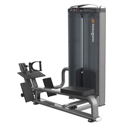 Seated Horizontal Pulley Profissional Prestige Preto 100kg Wellness - EM415 EM415