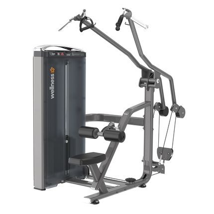 Puxada Alta Profissional Prestige Preto 100kg Wellness - EM414 EM414