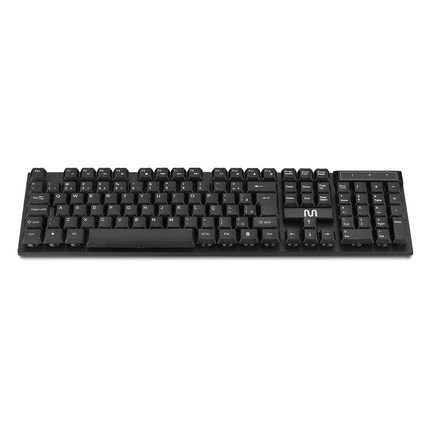Teclado sem Fio Slim Conexão 2.4ghz USB 12 Teclas Multimídia Preto Multi (Multilaser) - TC299 TC299