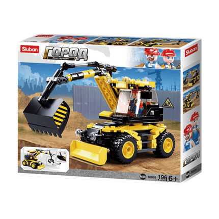 Blocos de Montar Cubic Construção Escavadeira 2 Em 1 Multikids - BR1492 BR1492