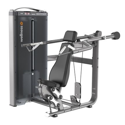 Shoulder Press (Máquina De Desenvolvimento De Ombro) Prestige Preto 70kg Wellness - EM407 EM407