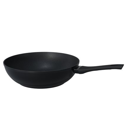 Panela Wok Ouro Preto 30cm Alumínio 4 Camadas, Revestimento Antiaderente Goldflon e Cabo Soft touch UpHome by Jomafe - UD286OUT [Remanufaturado] UD286OUT