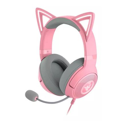 Headset Kraken Kitty V2 Quartz Edition Razer - RZ0404730200 RZ0404730200