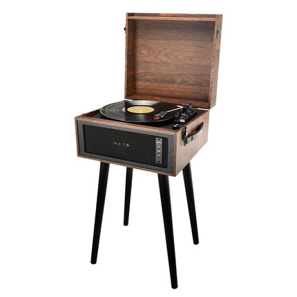 Vitrola madeira com pés bluetooth toca dico USB Lennon Pulse - SP622 SP622