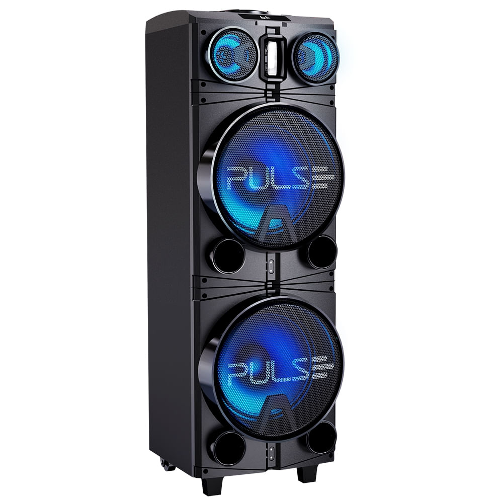 Caixa de Som Torre Storm 10Pol. 1500W RMS BT/AUX/USB/TWS/FM Pulse - SP514D