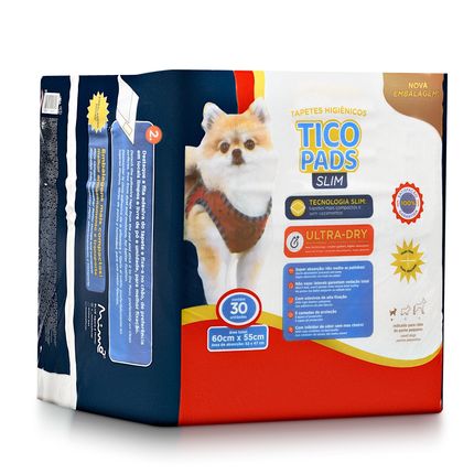 Tapete Higiênico Tico Pads Slim 60x55 Blue - PP160 PP160