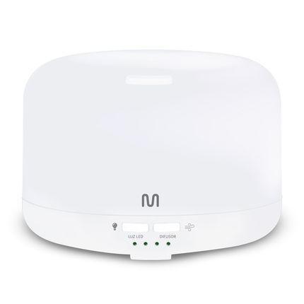 Difusor de Aromas Color Air USB com Iluminação LED em 7 cores Multi Saúde - HC217 HC217