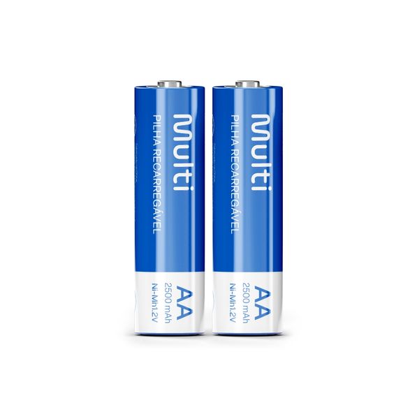Pilhas Recarregáveis AA 2500Mah Com 2 Unidades Multi - CB053 CB053