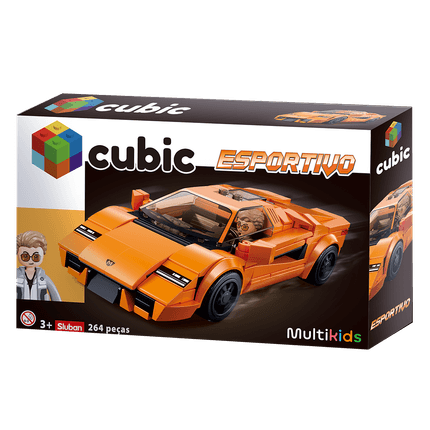 Bloco de montar Carro de Corrida com 264 Pcs Multikids - Br2283 BR2283