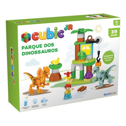 Blocos Criativos Parque dos Dinossauros 39 Peças Multikids - BR2248OUT [Remanufaturado] BR2248OUT