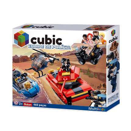 Blocos de montar Cidade Policial 460 Peças Multikids - BR1334OUT [Remanufaturado] BR1334OUT