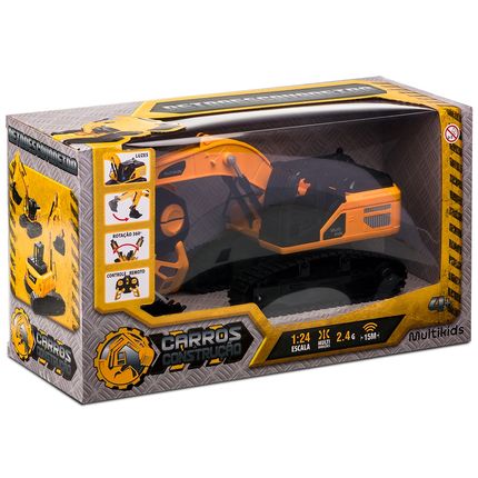 Escavadeira de Controle Remoto com Pá Móvel Multikids - BR2312OUT [Remanufaturado] BR2312OUT