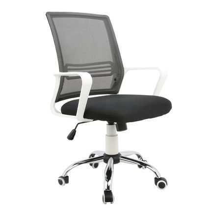 Cadeira de Escritório Unique Branca e Preta Multilaser - GA210 GA210