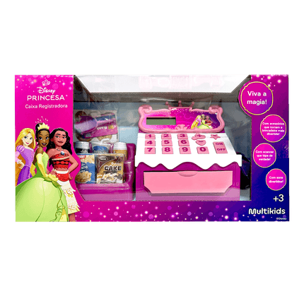 Caixa Registradora Disney Princesas com Calculadora e Acessórios Multikids - BR2297OUT [Remanufaturado] BR2297OUT