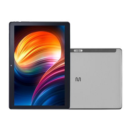 Tablet U10 4G 64GB Tela 10.1 Pol. 3GB RAM + Wi-Fi Octa Core Android 12 Prata - NB386 NB386