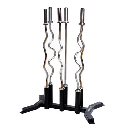 Estante Fogueteiro para 06 Barras Olímpicas Profissional Wellness - EM011 EM011
