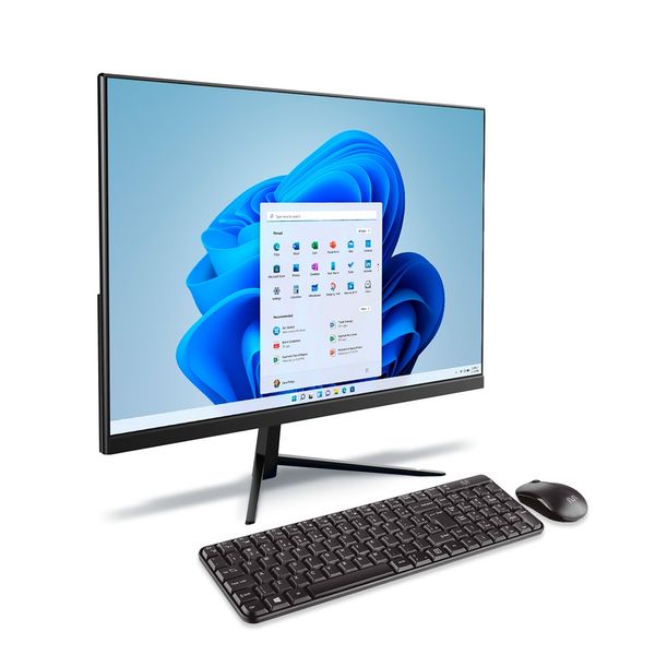 All in One, Windows 11 Home, 23,8 Pol. Full HD, Intel Core i3, 4GB 128 GB SSD, Preto Ultra - UB840 UB840