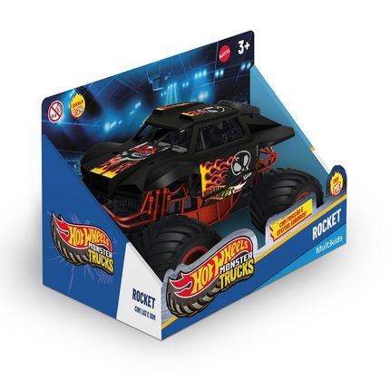 Caminhão Monstro Hot Wheels Com Luz e Som Multikids - BR2529 BR2529