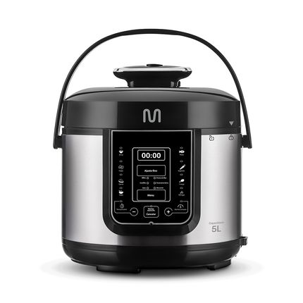 Panela de Pressão Elétrica 5 Litros Inox Digital 900w Multi 127v - GO085 GO085