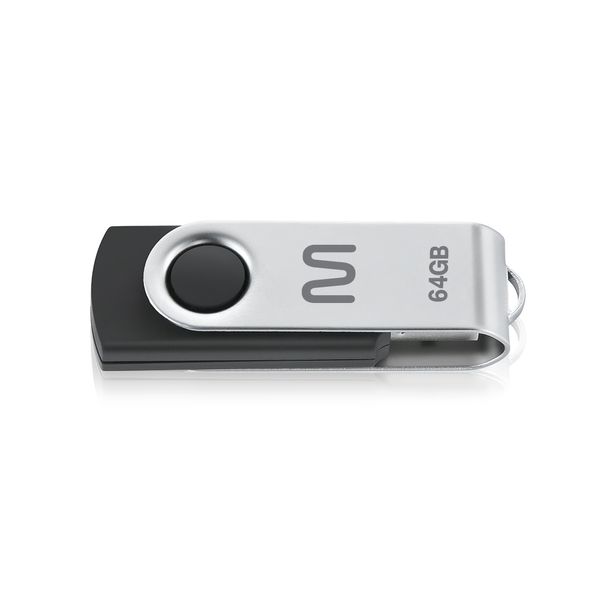 Pen Drive Twist 64GB USB Leitura 10MB/s e Gravação 3MB/s Preto Multilaser - PD590OUT [Reembalado] PD590OUT