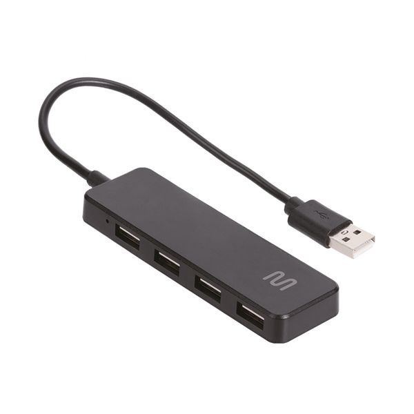 Adaptador Hub USB 2.0 Com 4 Portas Multi (Multilaser) - AC443 AC443