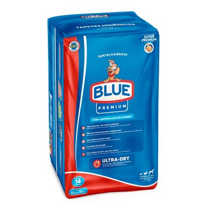 Tapete Higiênico para Cães Blue Premium 14 Unidades 82x60cm - PP442 PP442