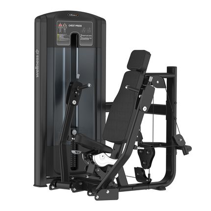 CHEST PRESS NIVUS PRETO 120KG. - EM479 EM479