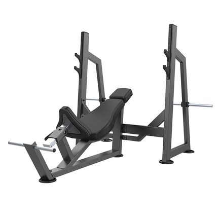 Olimpic Incline Bench Classic Profissional Preto - EM206OUT [Remanufaturado] EM206OUT