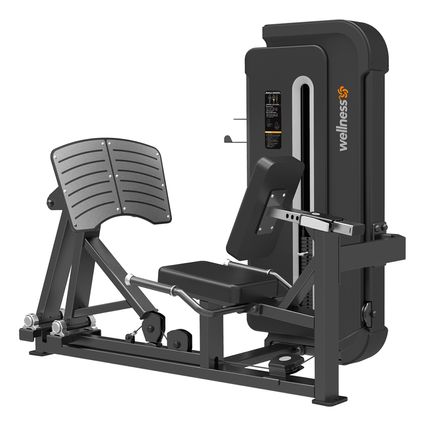 Leg Press Horizontal New Classic Preto Profissional Wellness - EM338 EM338