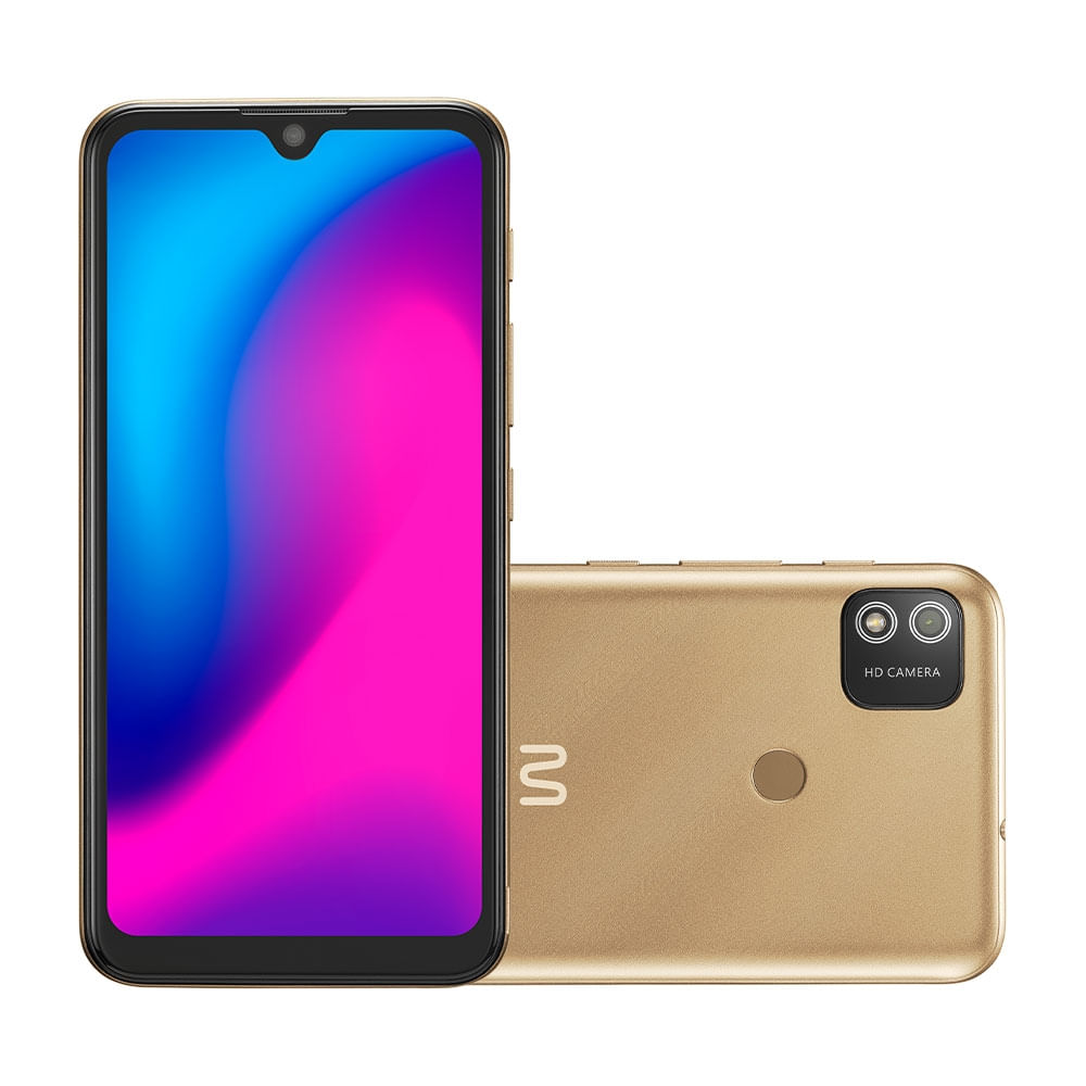 Smartphone Multilaser G 2 4G 32GB  Tela HD 6.1 pol. Dual Chip 2GB RAM Câmera 8MP + 5MP Android 11 - Dourado - P9155OUT [Remanufaturado]