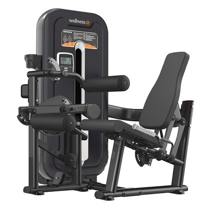 Cadeira Flexora Profissional Nivus Preto 90kg Wellness - EM397OUT [Remanufaturado] EM397OUT