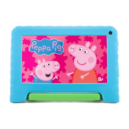 Tablet Infantil Peppa Pig com Controle Parental 4GB RAM + 64GB + Tela 7 pol + Case + Wi-fi + Android 13 + Quad Core Multi - NB420OUT [Remanufaturado] NB420OUT