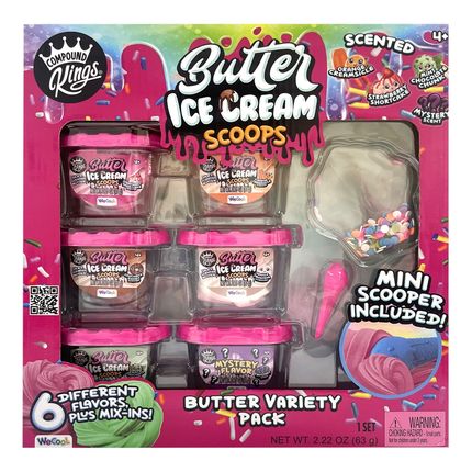 Massinha Moldável Slime Compound Kings Kit Ice Cream Scoops com Cheirinho Multikids - BR2155OUT [Remanufaturado] BR2155OUT