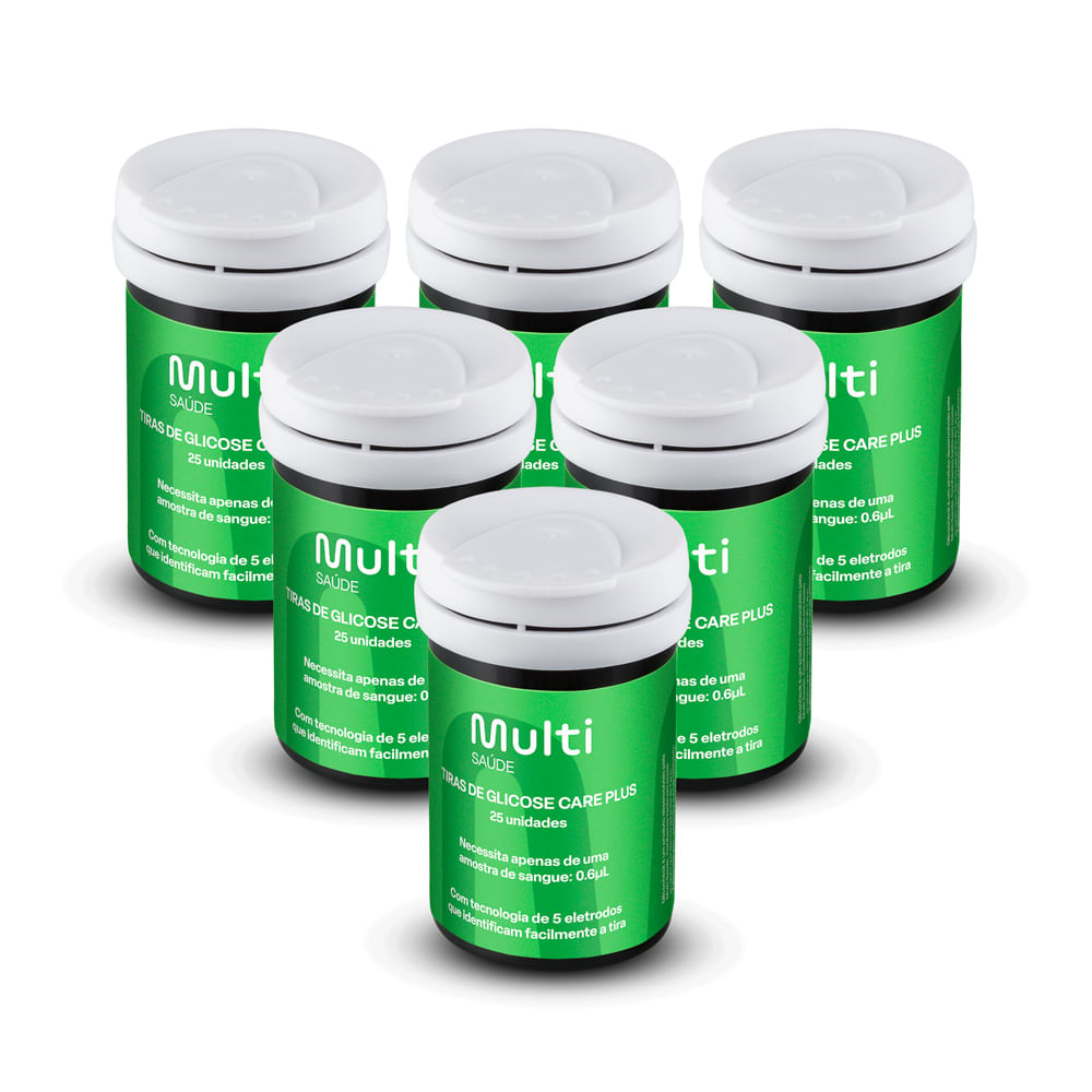 Kit Aparelho Medidor de Glicemia Glicocheck Care Plus + 160 tiras para Glicemia + 100 Lancetas 28G - HC4871K