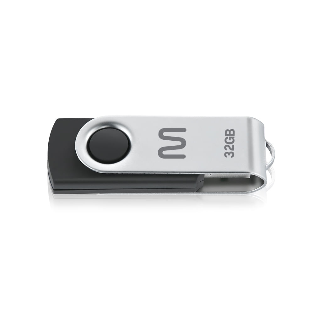 Pen Drive Twist 32GB USB Leitura 10MB/s e Gravação 3MB/s Preto Multilaser - PD589OUT [Reembalado]