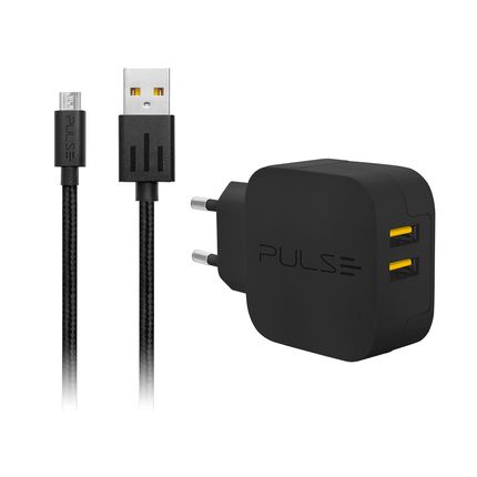Kit Carregador de Parede Premium Charger Micro USB Pulse - CB152OUT [Remanufaturado] CB152OUT